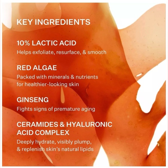 NEW Peach & Lily Power Cocktail Lactic Acid Repair Serum Skincare Face Neck - Picture 3 of 8